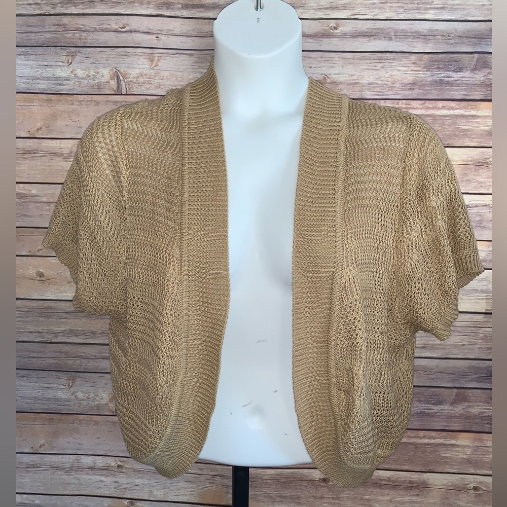 Faded Glory Brown Knit Shrug - Size 4X